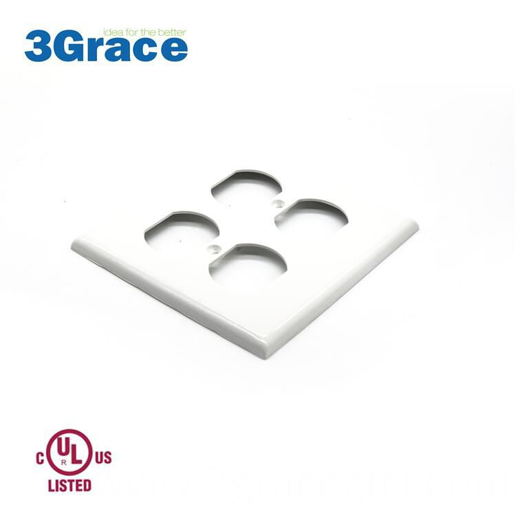 2 Gang Conventional Outlet Cover Plate