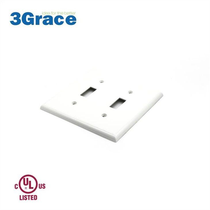 2 Gang Standard White Switch Cover