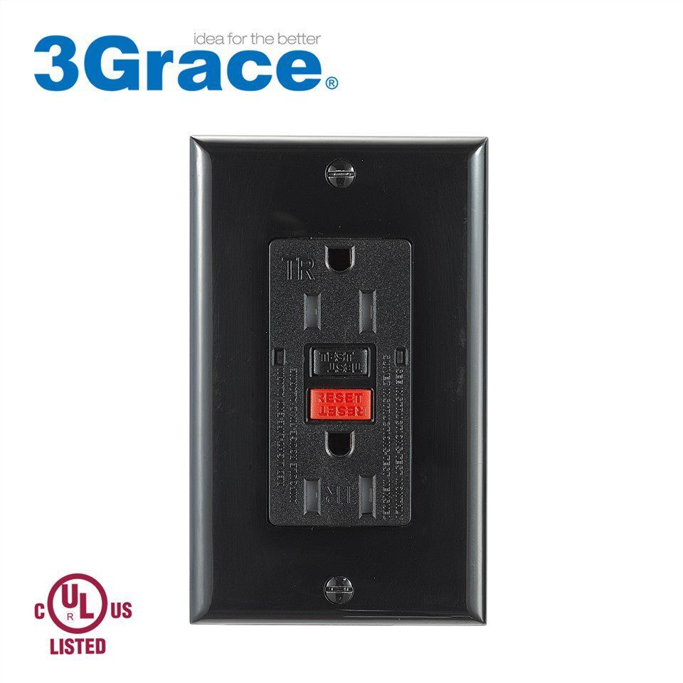 15Amp Tamper Resistant Self-Test GFCI Outlet