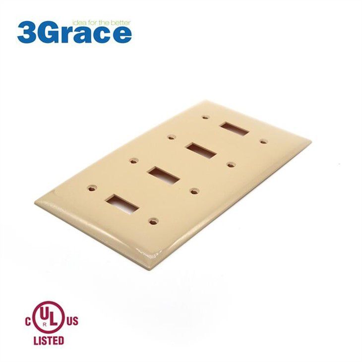 OEM Popular Socket Wall 4 Gang Decorator Wallplate