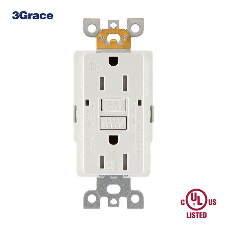 USA Standard 15Amp Self-test WR TR GFCI Receptacle