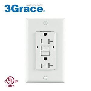 Tamper resistant Saftey GFCI Switch outlet