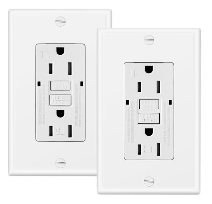 American Smart Self-test GFCI Wall Outlet Receptacle